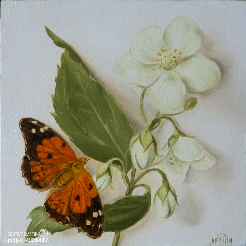 Oil painting “Kamehameha butterfly”